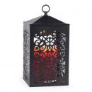 Candle Warmers SCROLL Laterne schwarz Metall für Duftkerzen im Glas